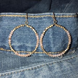 Beaded hoop earrings